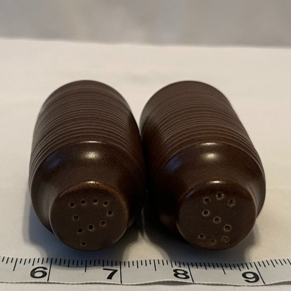 DENBY-LANGLEY Mayflower Pattern Salt & Pepper Set - Picture 2 of 5